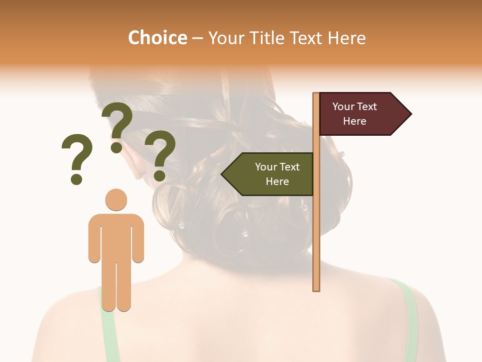 White Background Cool Curly PowerPoint Template