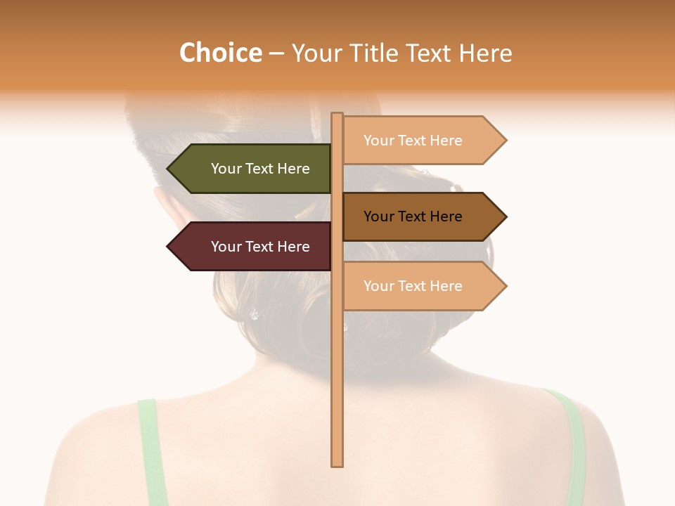 White Background Cool Curly PowerPoint Template