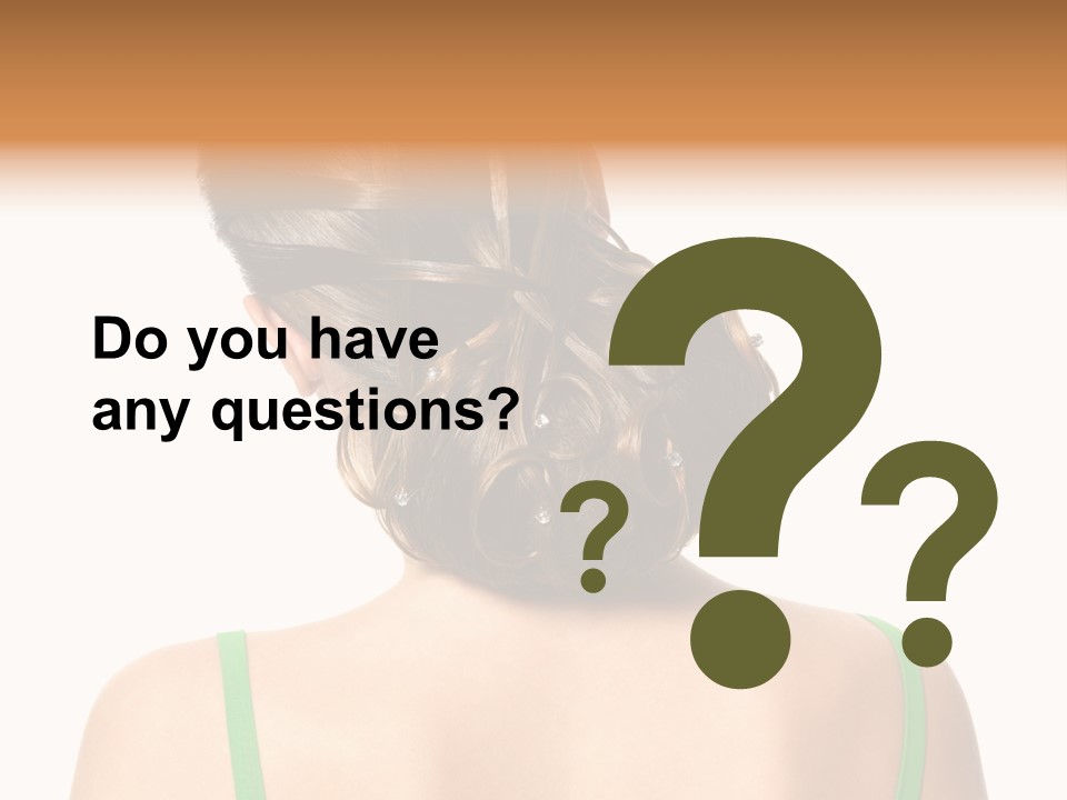 White Background Cool Curly PowerPoint Template