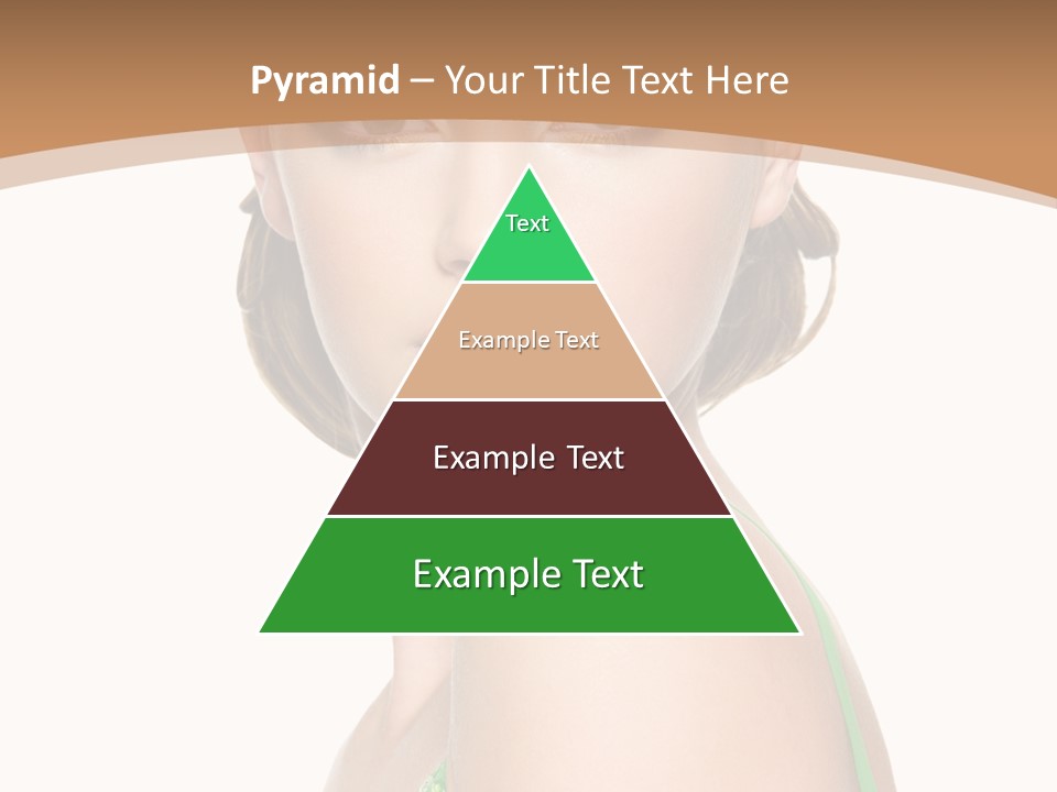 Young Brown Hair Elegance PowerPoint Template