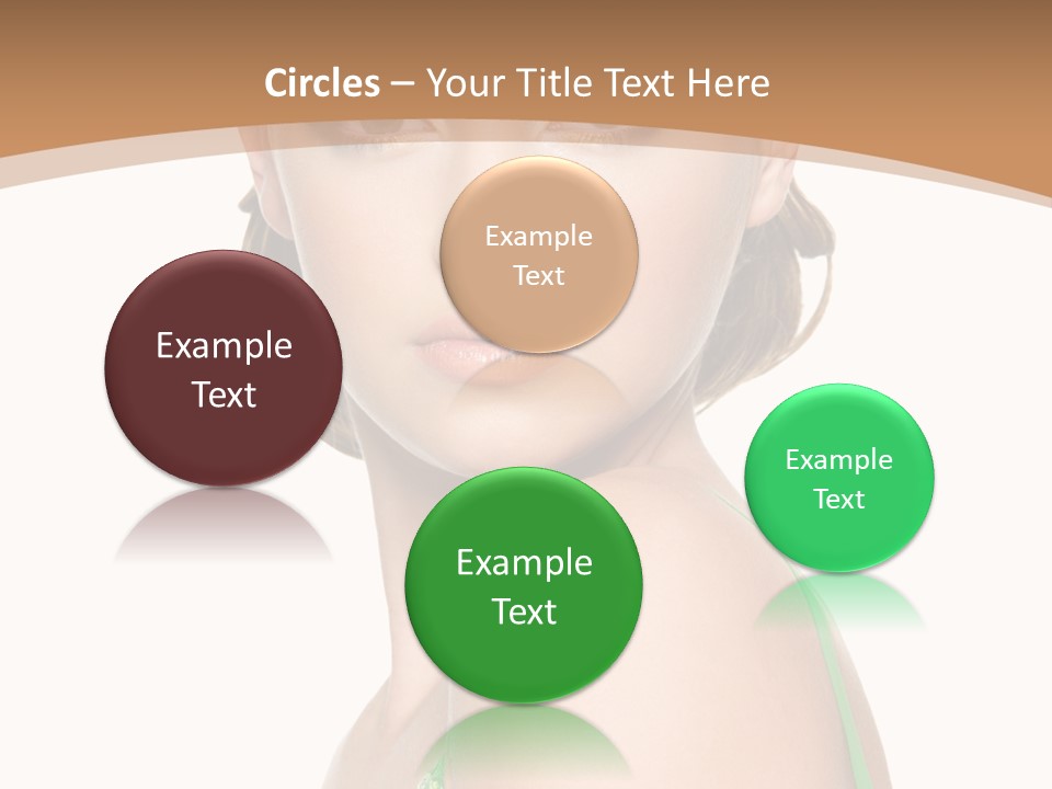 Young Brown Hair Elegance PowerPoint Template