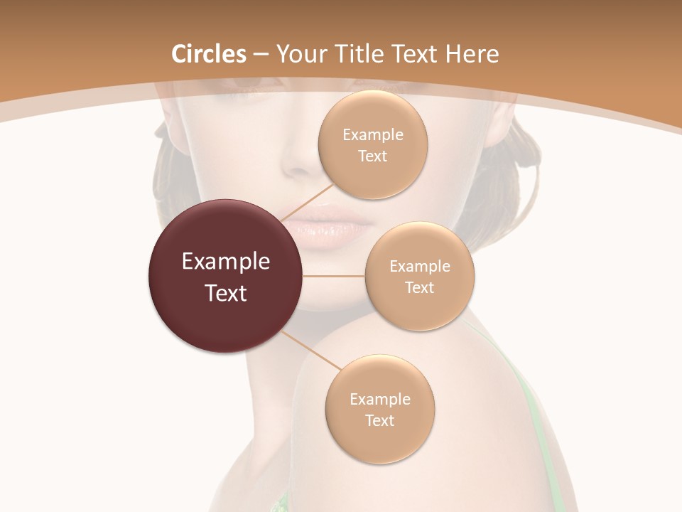 Young Brown Hair Elegance PowerPoint Template