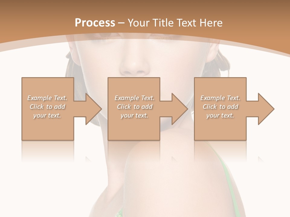 Young Brown Hair Elegance PowerPoint Template