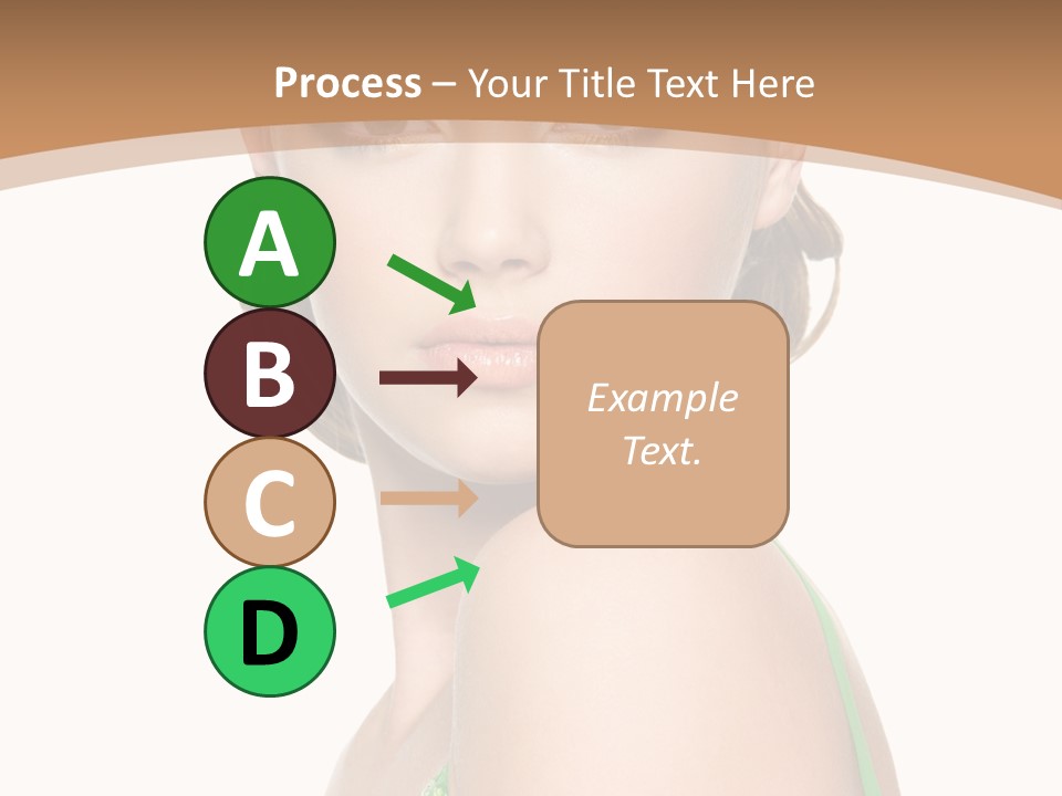 Young Brown Hair Elegance PowerPoint Template