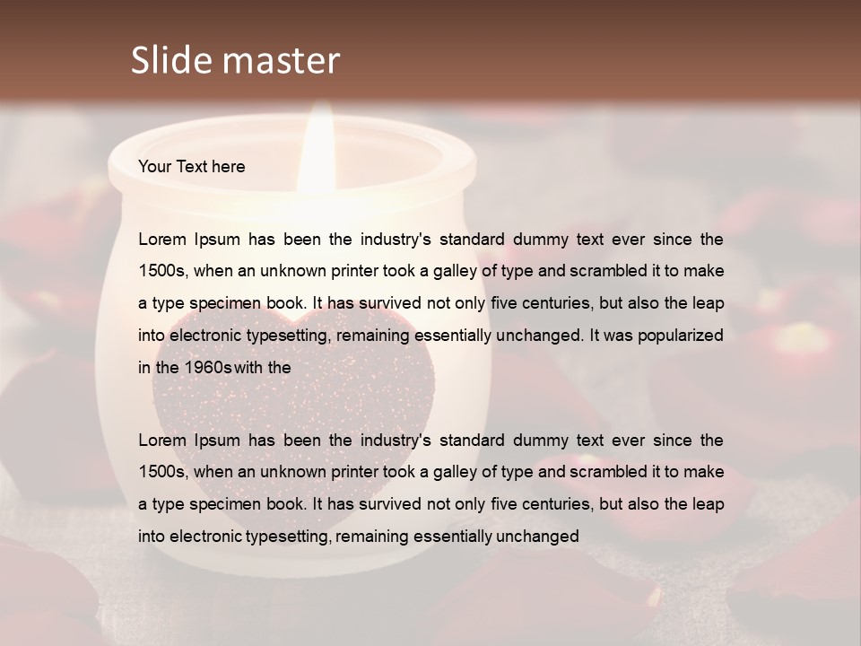 Two Petal Card PowerPoint Template