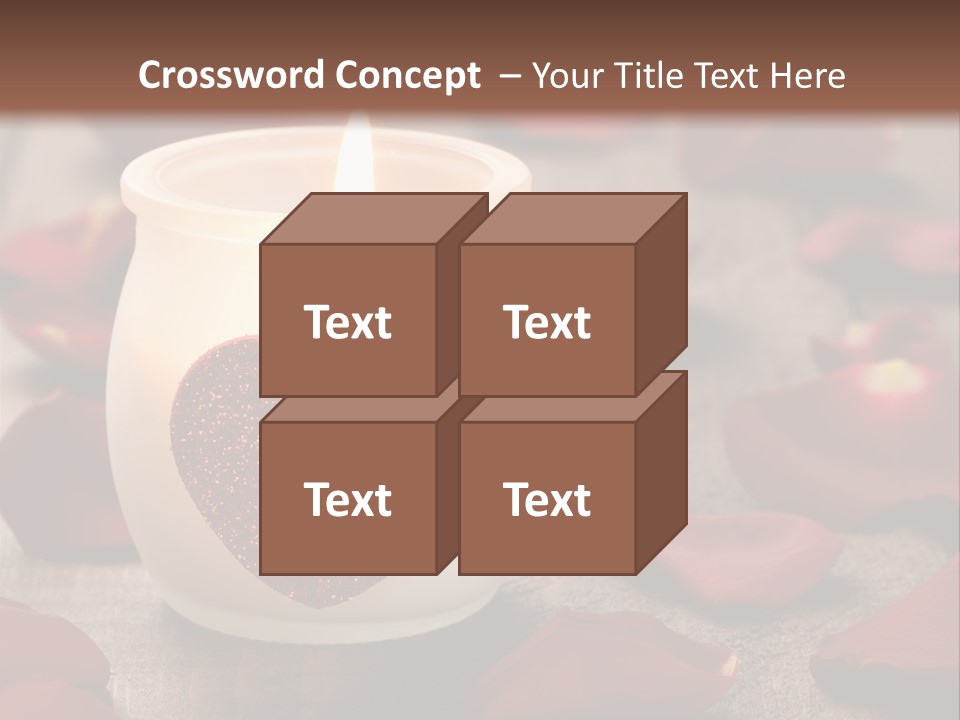 Two Petal Card PowerPoint Template