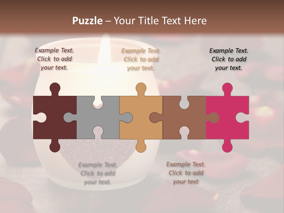 Two Petal Card PowerPoint Template