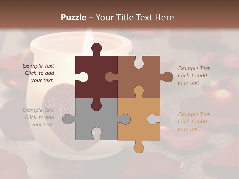 Two Petal Card PowerPoint Template