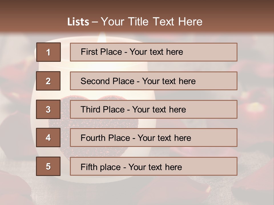 Two Petal Card PowerPoint Template