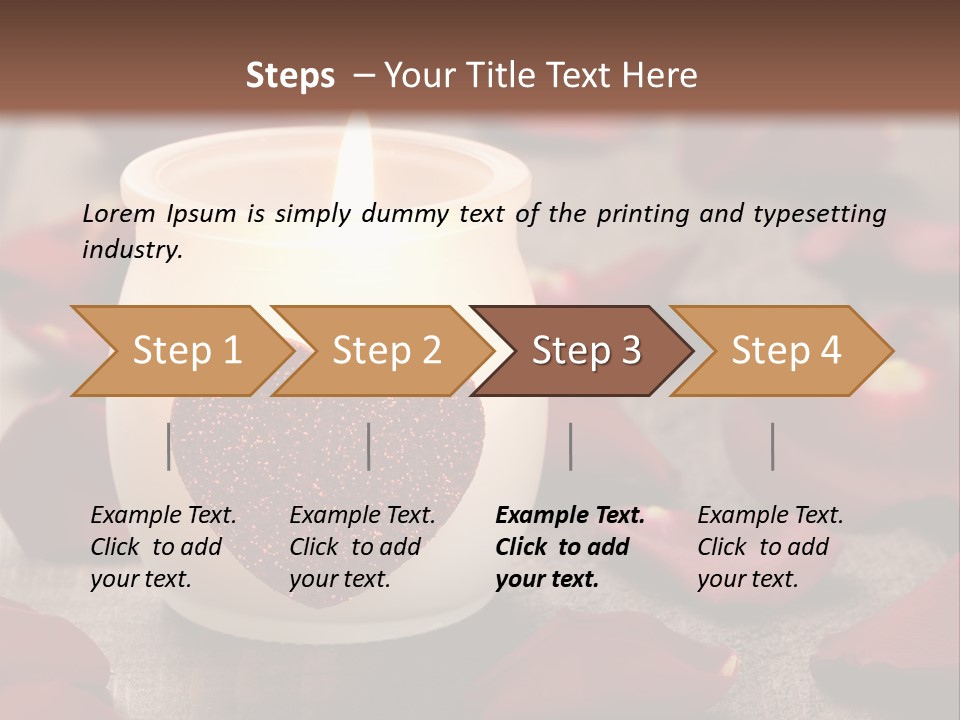 Two Petal Card PowerPoint Template