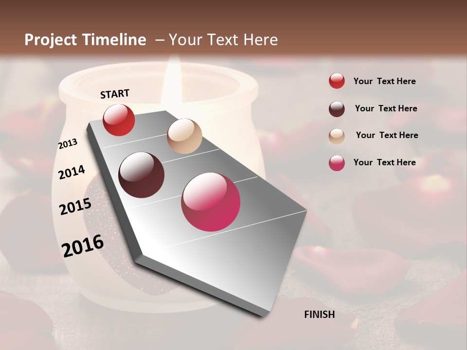 Two Petal Card PowerPoint Template