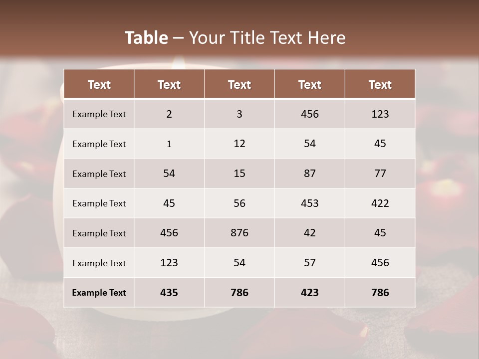 Two Petal Card PowerPoint Template