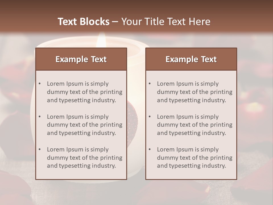 Two Petal Card PowerPoint Template