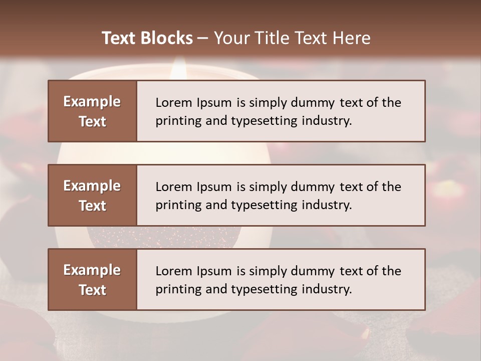 Two Petal Card PowerPoint Template