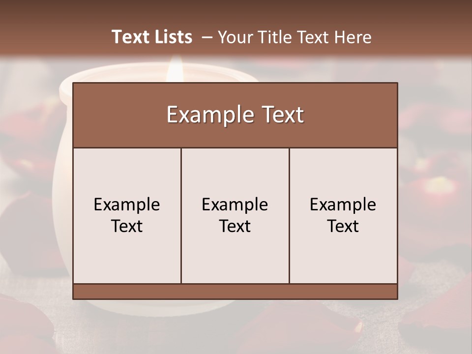 Two Petal Card PowerPoint Template