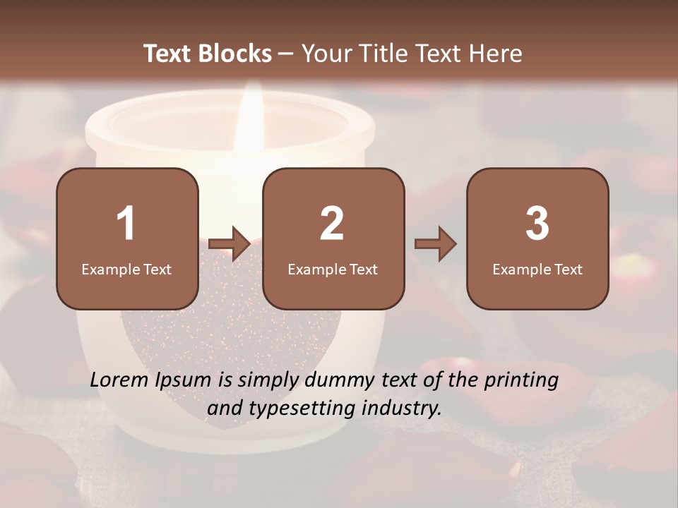 Two Petal Card PowerPoint Template