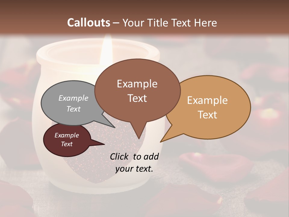 Two Petal Card PowerPoint Template