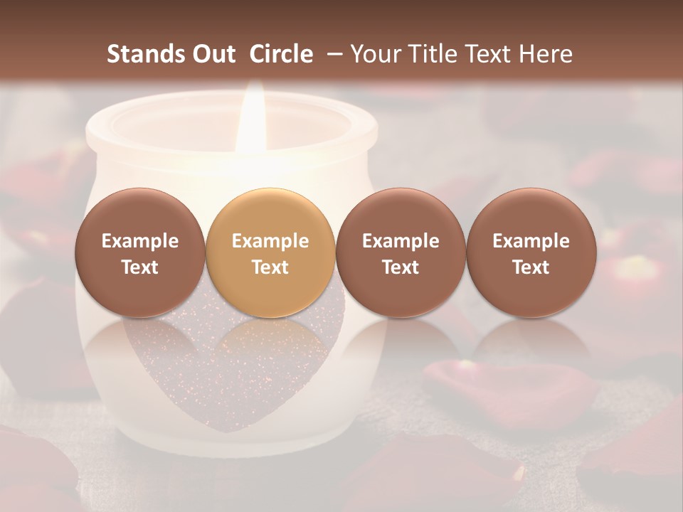 Two Petal Card PowerPoint Template