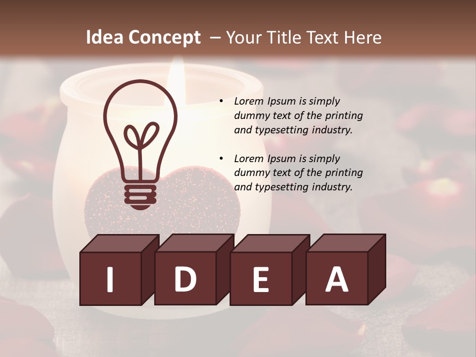 Two Petal Card PowerPoint Template