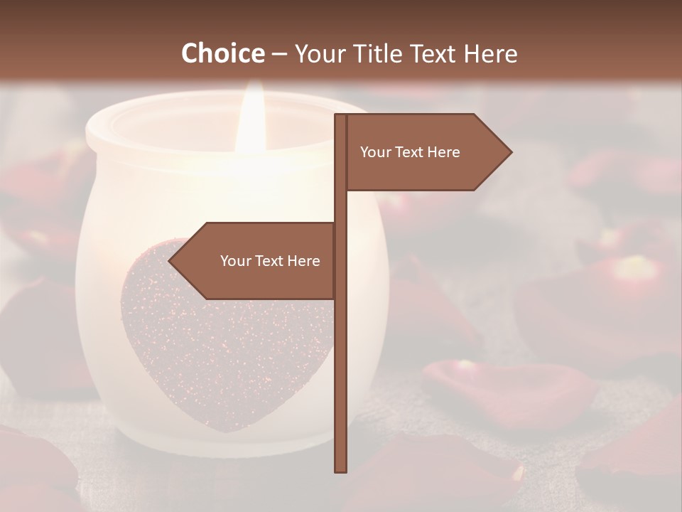 Two Petal Card PowerPoint Template