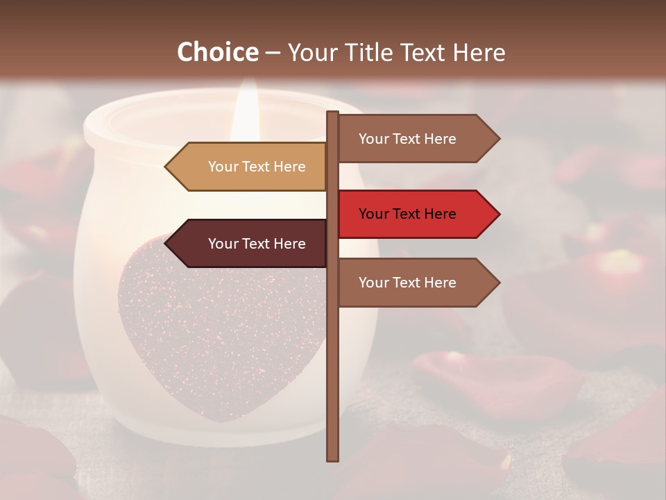 Two Petal Card PowerPoint Template