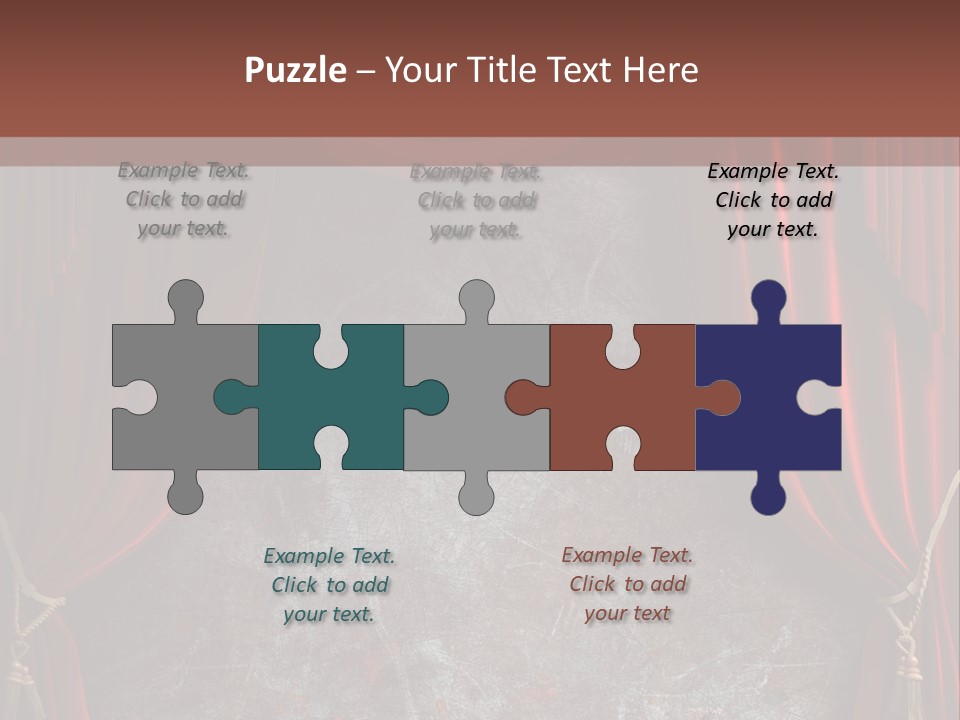 Open Act Scratched PowerPoint Template