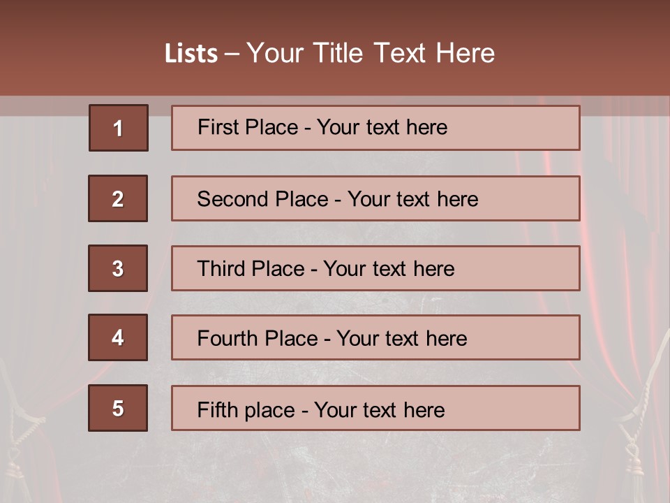 Open Act Scratched PowerPoint Template