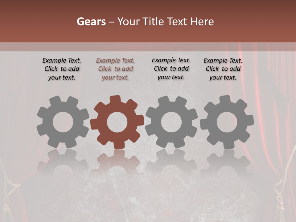 Open Act Scratched PowerPoint Template