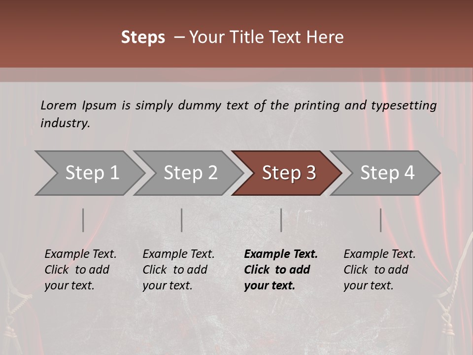 Open Act Scratched PowerPoint Template