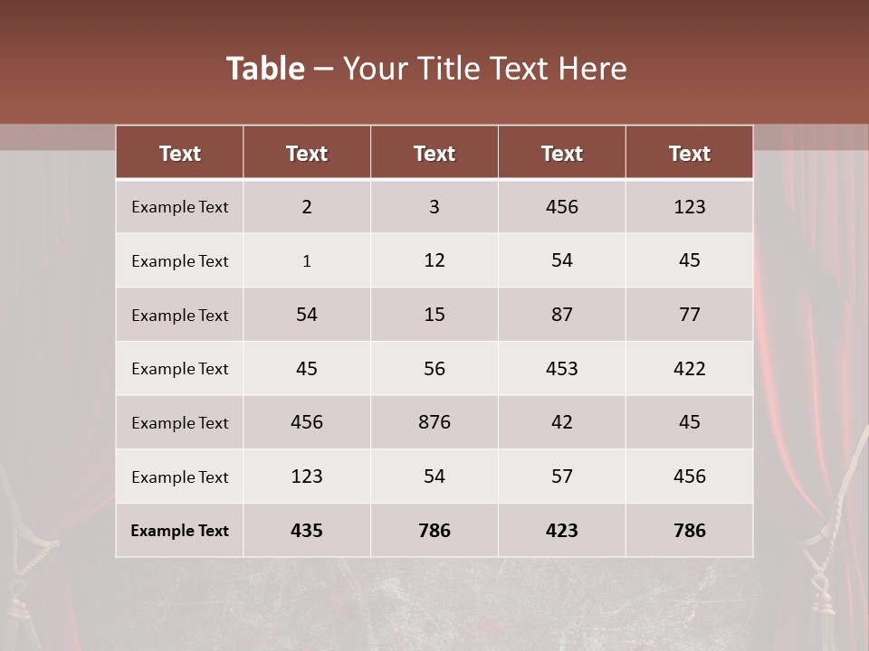Open Act Scratched PowerPoint Template