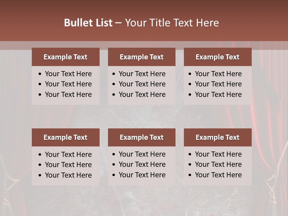 Open Act Scratched PowerPoint Template