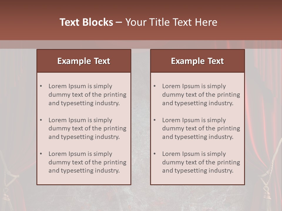 Open Act Scratched PowerPoint Template