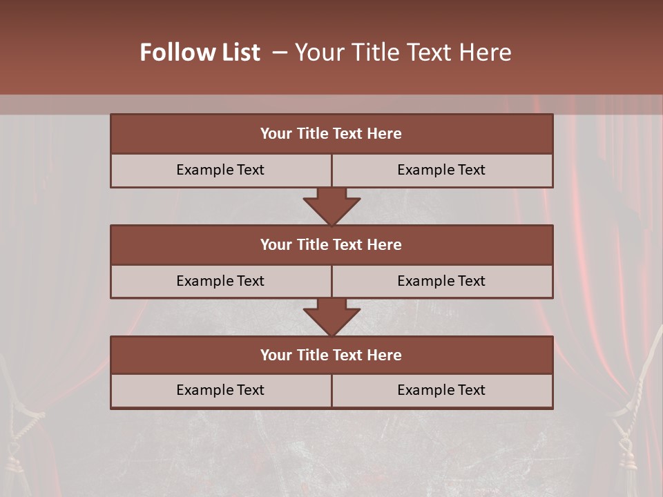 Open Act Scratched PowerPoint Template