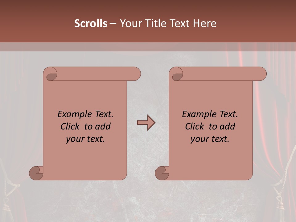Open Act Scratched PowerPoint Template