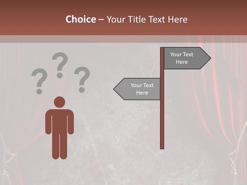 Open Act Scratched PowerPoint Template