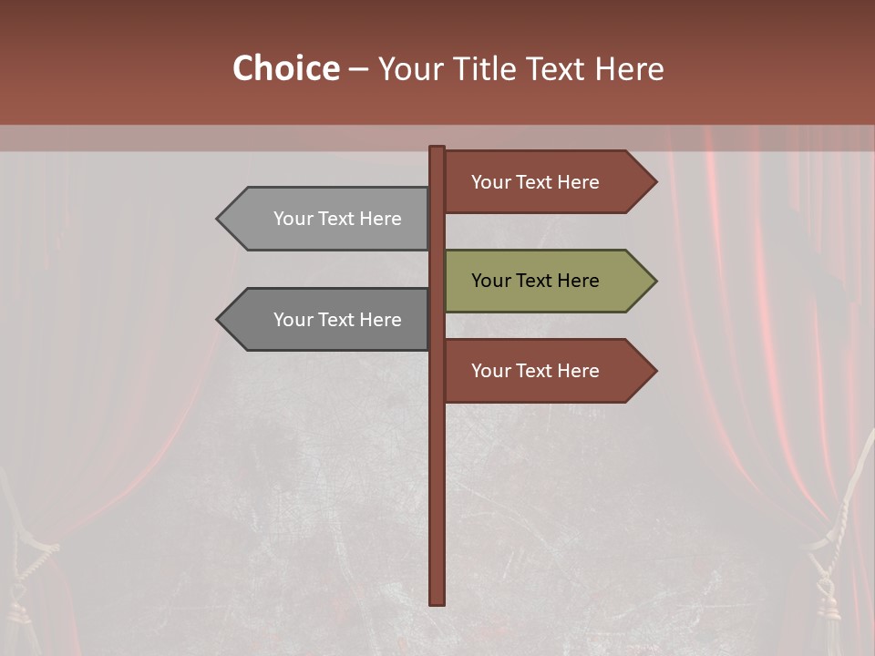 Open Act Scratched PowerPoint Template