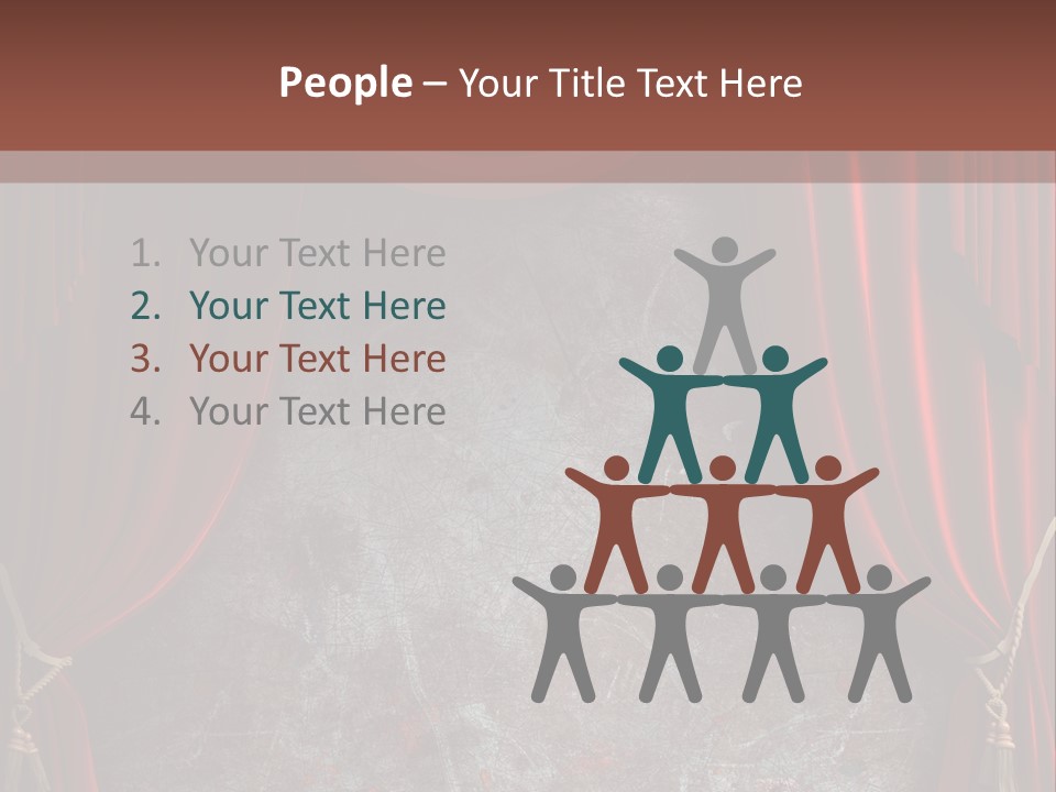 Open Act Scratched PowerPoint Template