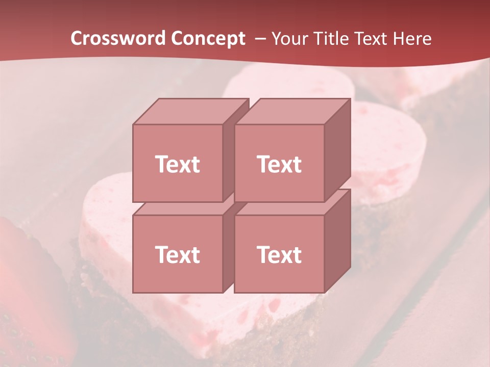 Shape Valentine Red PowerPoint Template