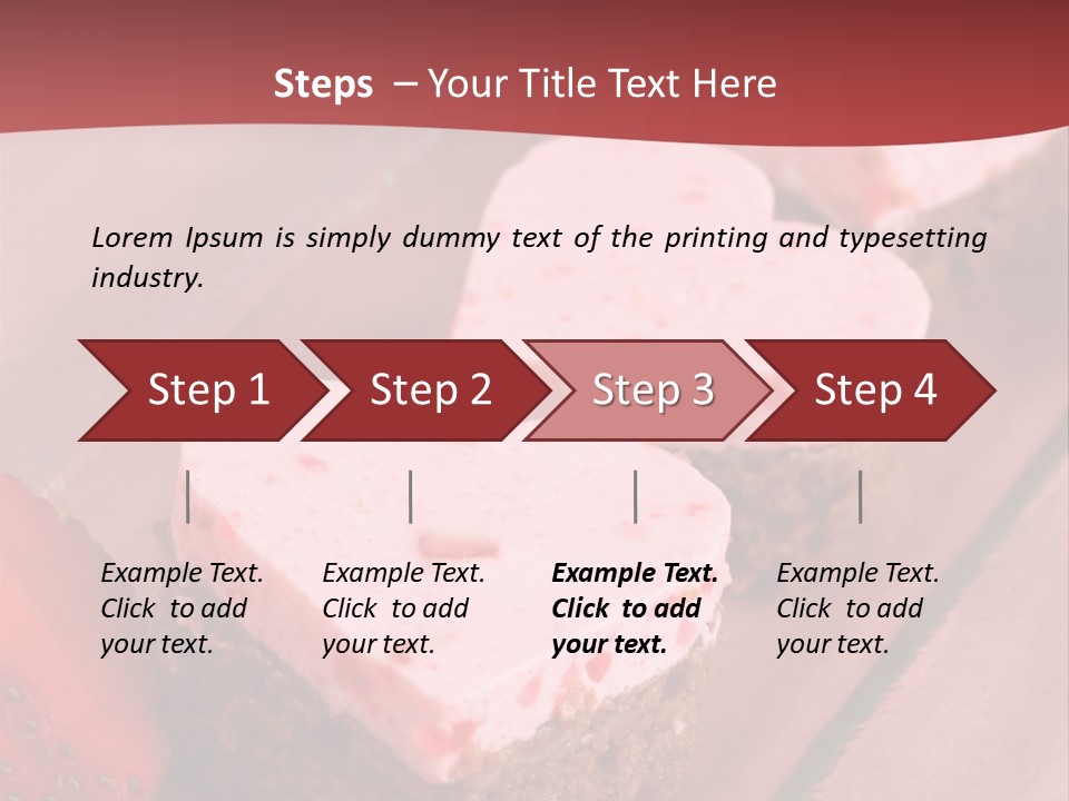 Shape Valentine Red PowerPoint Template