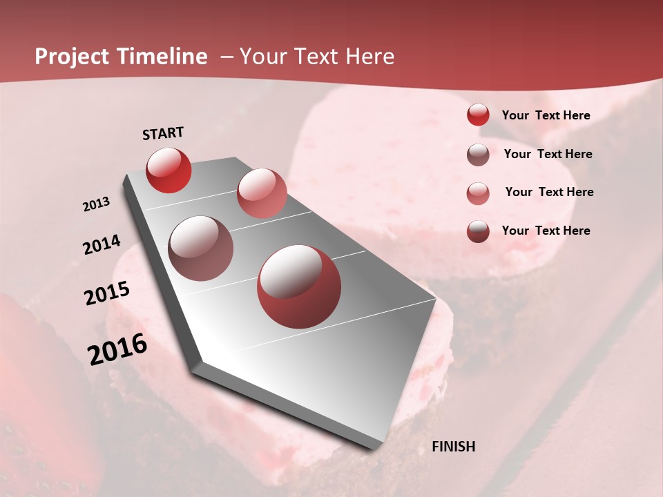 Shape Valentine Red PowerPoint Template