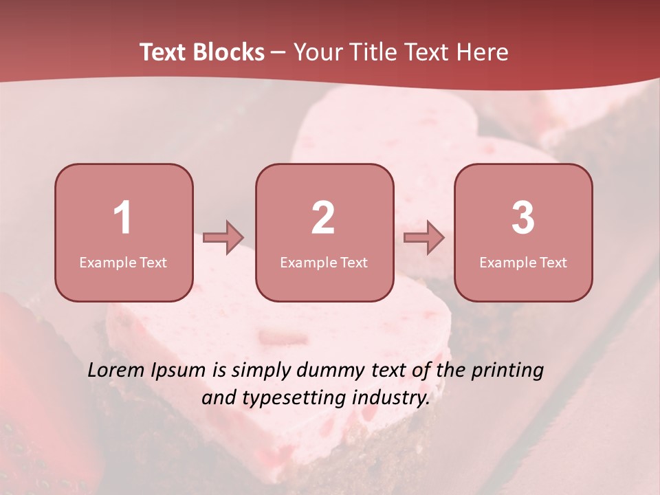 Shape Valentine Red PowerPoint Template