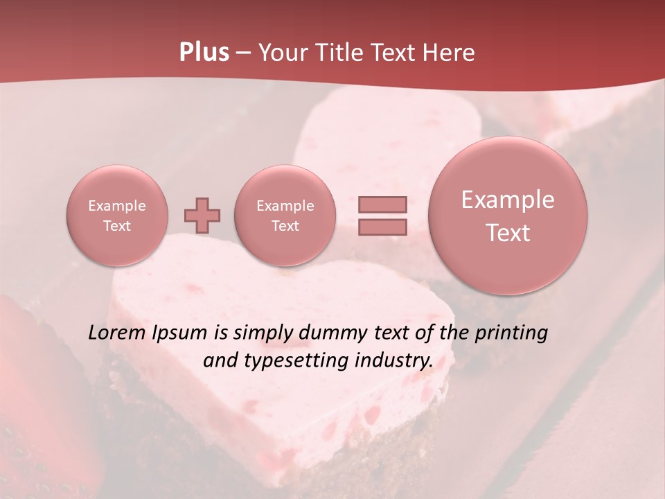 Shape Valentine Red PowerPoint Template