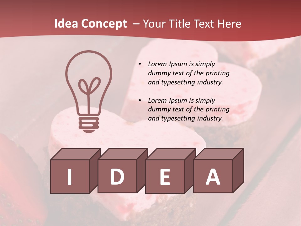 Shape Valentine Red PowerPoint Template