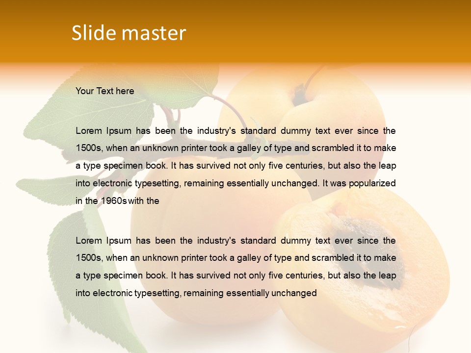 Group White Apricot PowerPoint Template