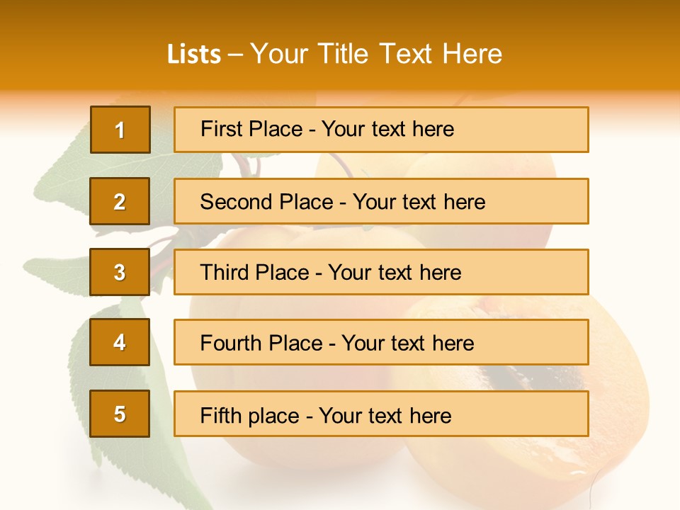 Group White Apricot PowerPoint Template