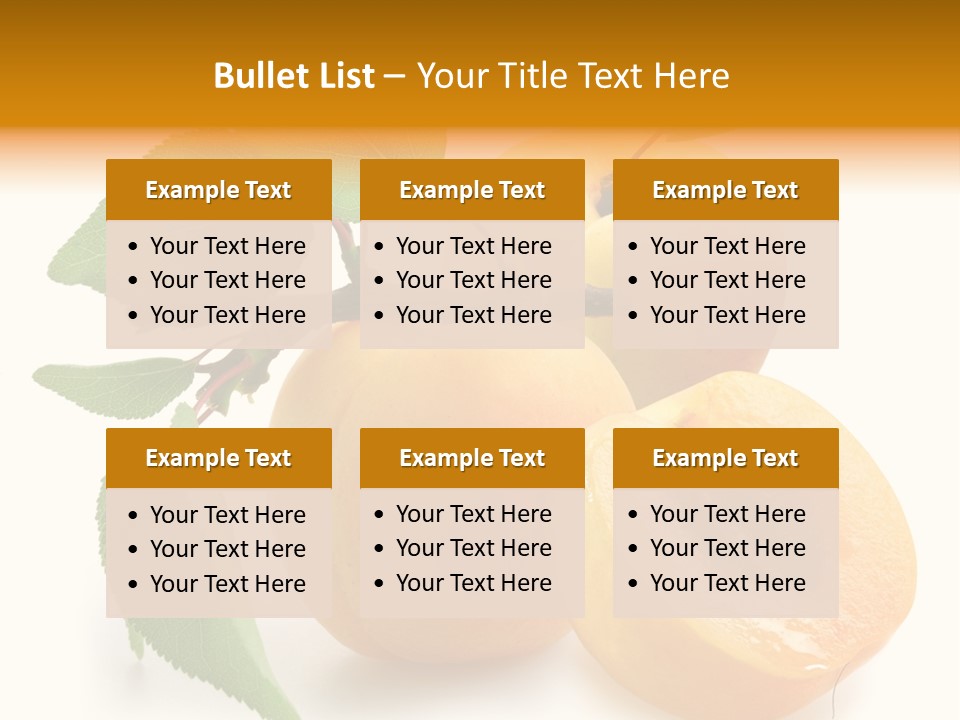 Group White Apricot PowerPoint Template