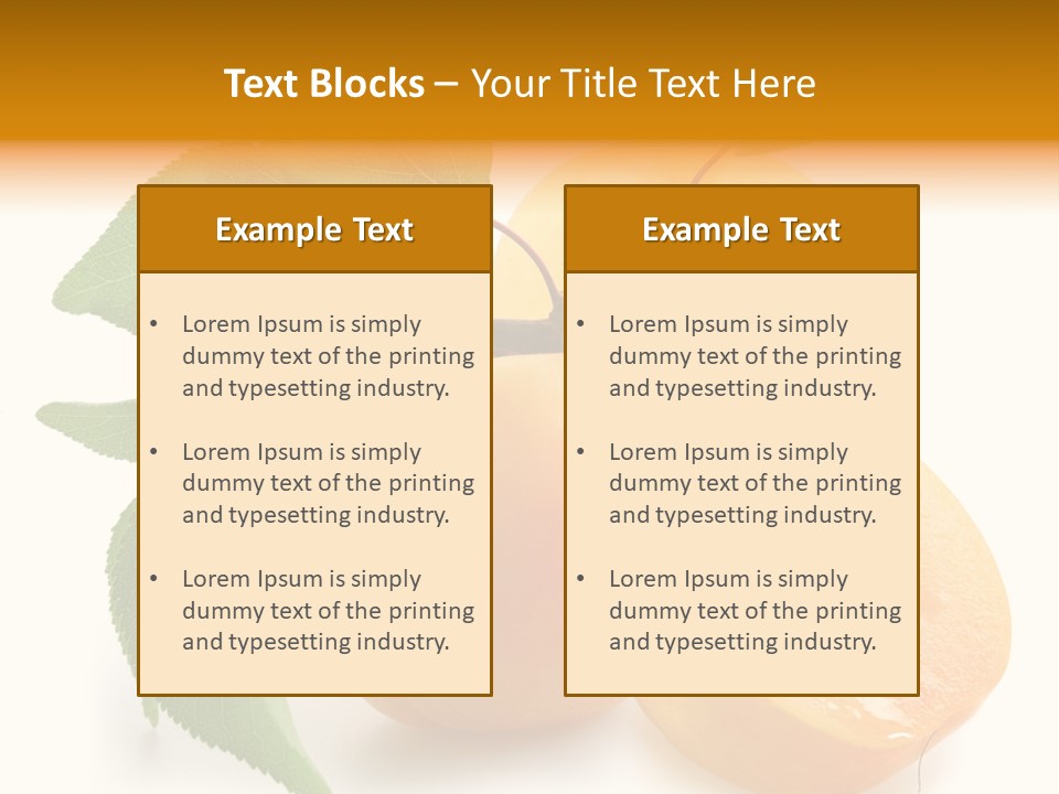 Group White Apricot PowerPoint Template