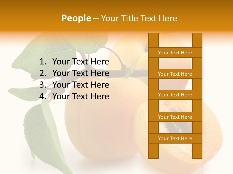 Group White Apricot PowerPoint Template