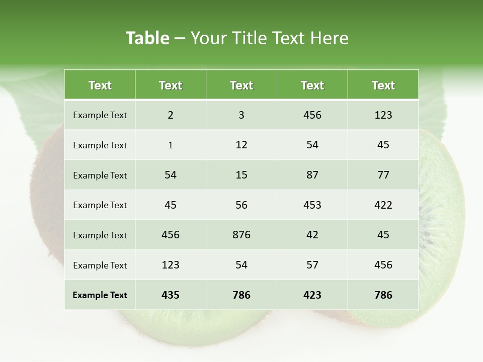 Healthy Fruit Sweet PowerPoint Template