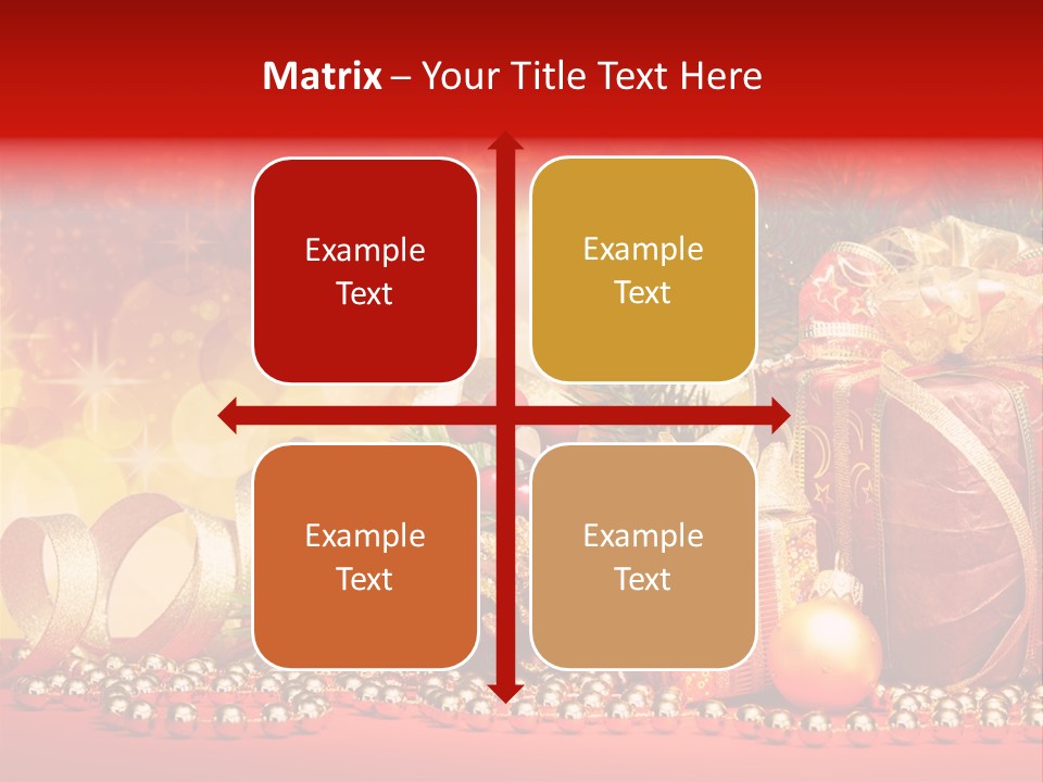 Holiday Gold Golden PowerPoint Template